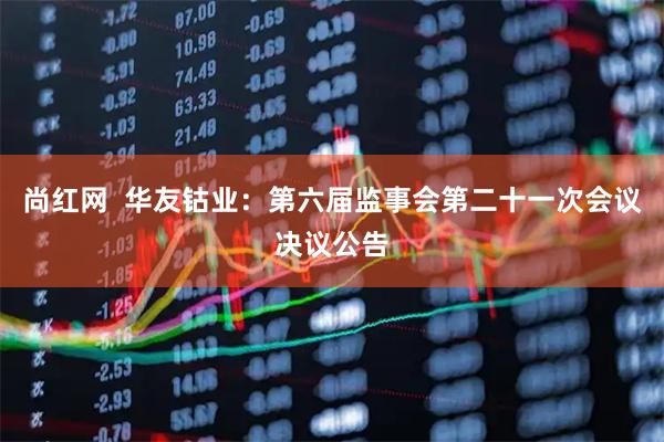 尚红网  华友钴业：第六届监事会第二十一次会议决议公告