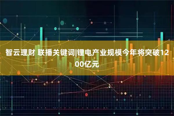智云理财 联播关键词|锂电产业规模今年将突破1200亿元